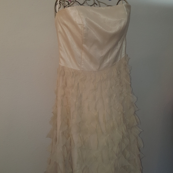 White house Black market silk dress, size 10, J290 - Picture 13 of 16